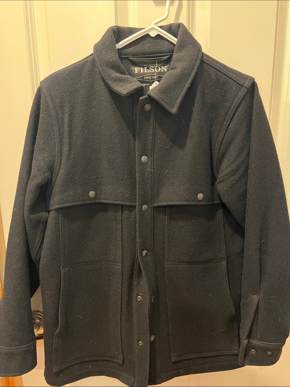Filson Men’s Black Wool Coat